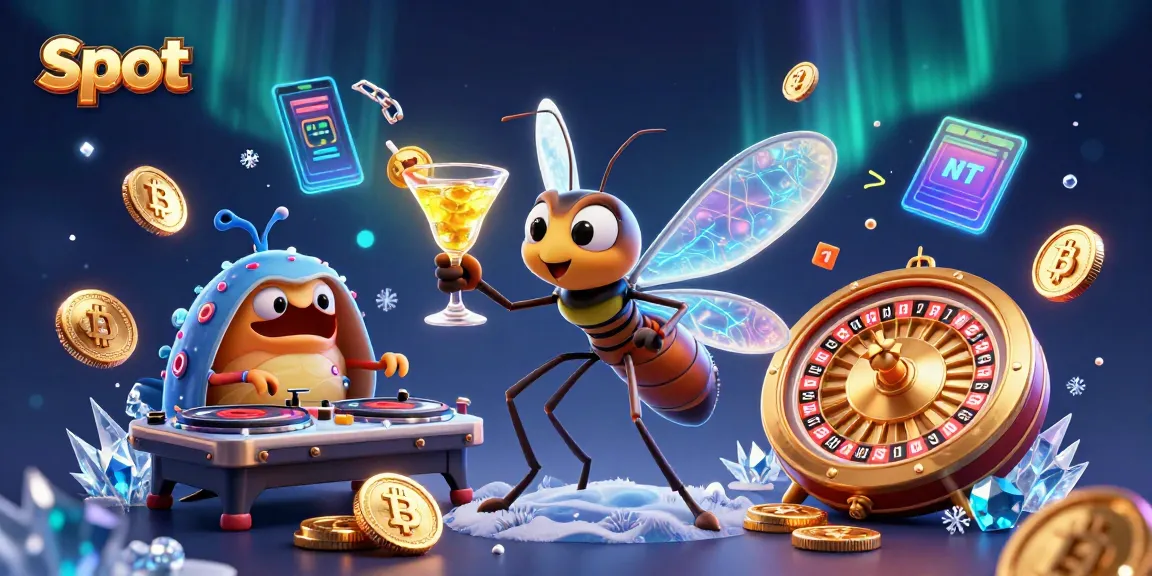 Spin slots with a vibrant casino mascot and dynamic elements in a captivating scene.
