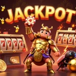 Spin jackpot wins at depo 5k with exciting slots and vibrant graphics.