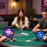 Dynamic online gaming scene showcasing fun88thaimeth in a vibrant casino atmosphere.