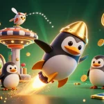 Menangkan slot jackpot dengan penguin emas berenergi roket di luar angkasa!