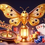 Sun-themed online casino illustration showing a vibrant scene with captivating gaming elements.