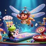 Engage with Jai club's exciting gaming experience featuring a cartoon scene of fun gameplay elements.