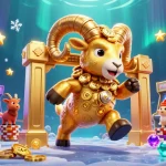 Experience thrilling gameplay with the 79king. golden ram charging through colorful slot machines.