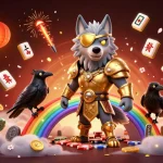 Experience epic moments and win big as you visit website showcasing a vibrant casino scene with mythical characters.