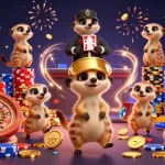 Experience PASUKANJITU's thrilling casino action with 3D meerkats in vibrant, dynamic design.