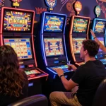 Permainan slot online yang seru dengan teman-teman dan suasana ceria yang meriah.