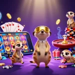 Experience exhilarating gaming at gg 88 with meerkats in a vibrant casino scene.