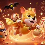 Experience a thrilling slot gacor adventure with a superhero dog and golden treasures.