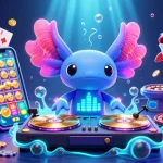 Mainkan apk slot secara mengasyikkan dengan ilustrasi neon yang penuh warna.