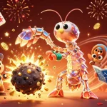 Engage in thrilling gaming with me88's vibrant 3D casino illustration featuring galactic elements.