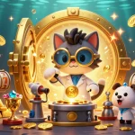 Win big with f168 com's vibrant casino scene featuring engaging characters and treasures.